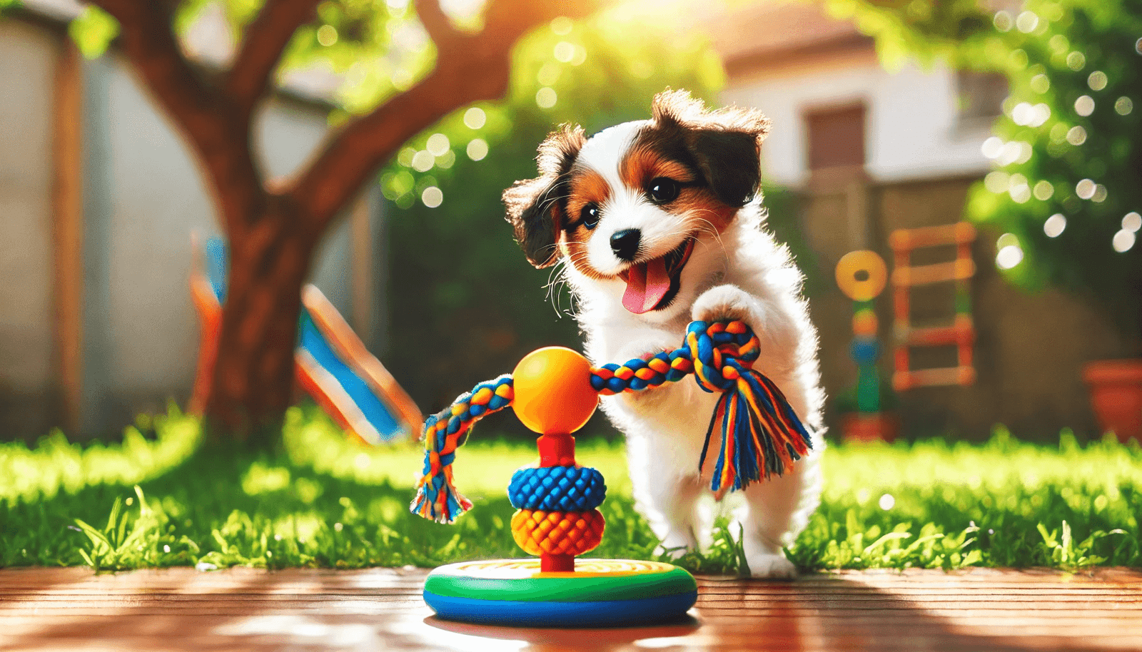 Les jouets à tirer pou chiots