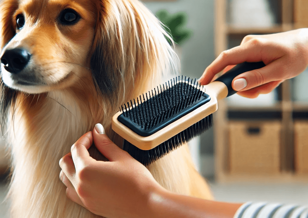 Brosse pour poil long du chien