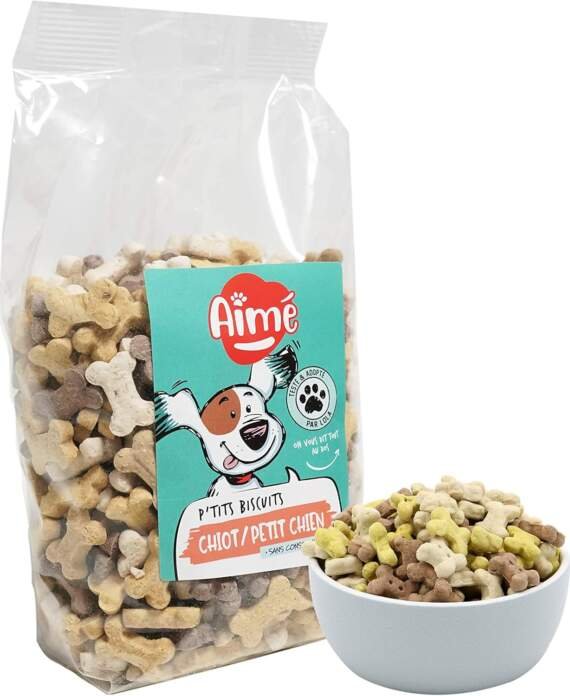 aime biscuits petits os 500g nourriture et supplement quotidien a base de calcium destine au chiot et petit chien recomp 1