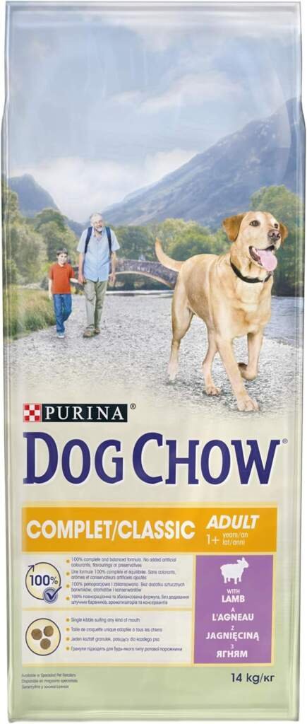 DOG CHOW Chien Complet Croquettes avec du Poulet pour Chien Adulte 14 kg