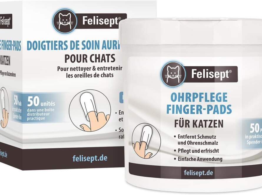 felisept doigtiers de soins dentaires pour chats 50 pcs soins des dents chats pour le nettoyage et le soin des dents du 1 2