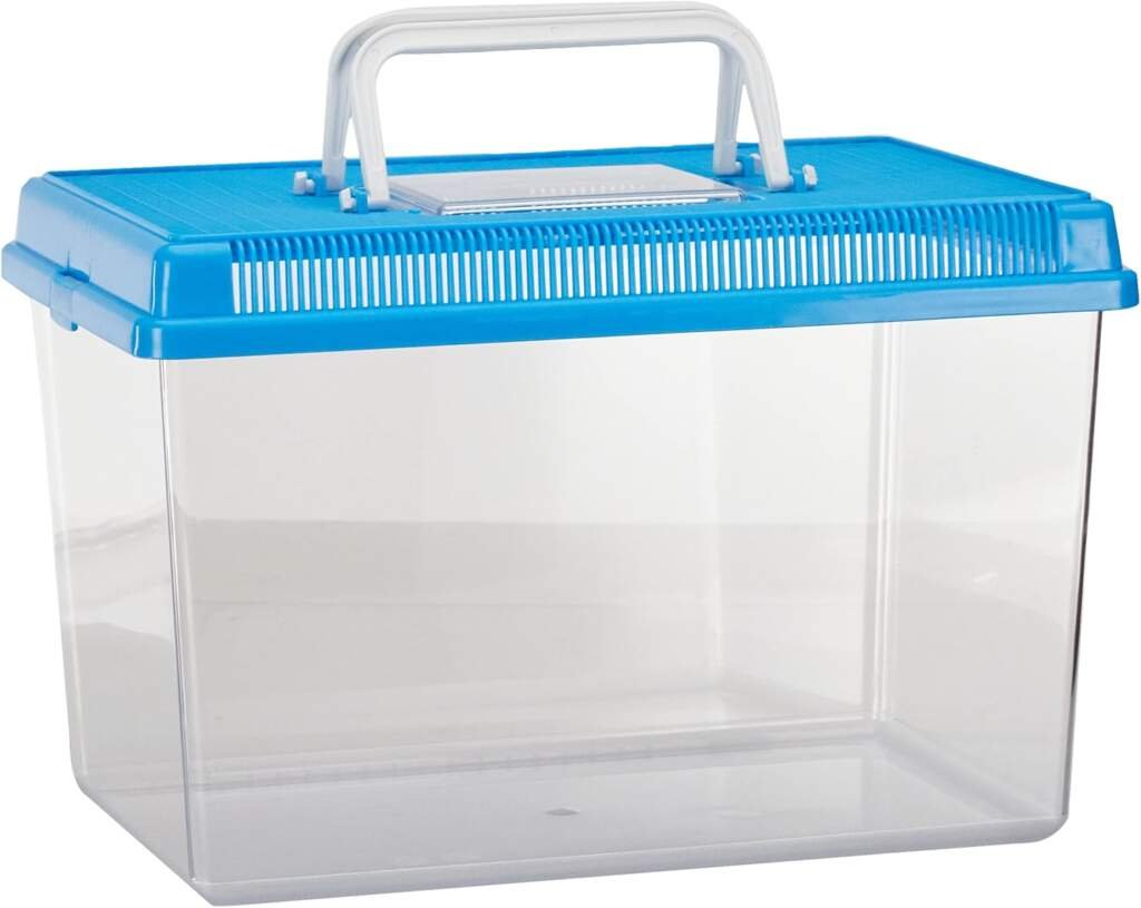 Ferplast Aquarium en Plastique pour Poissons Geo Large Bac Auarium 6 L Conteneur 30 X 20 X H 20,3 cm Bleu