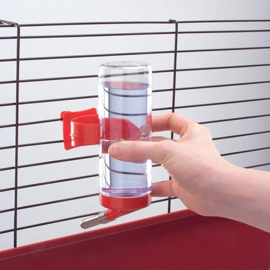 Ferplast Distributeur dEau pour Cochons d’Inde, Rats, FPI 4662 DRINKY, 300 cc, Adapté aux Cages grillagées, couleurs mélangées