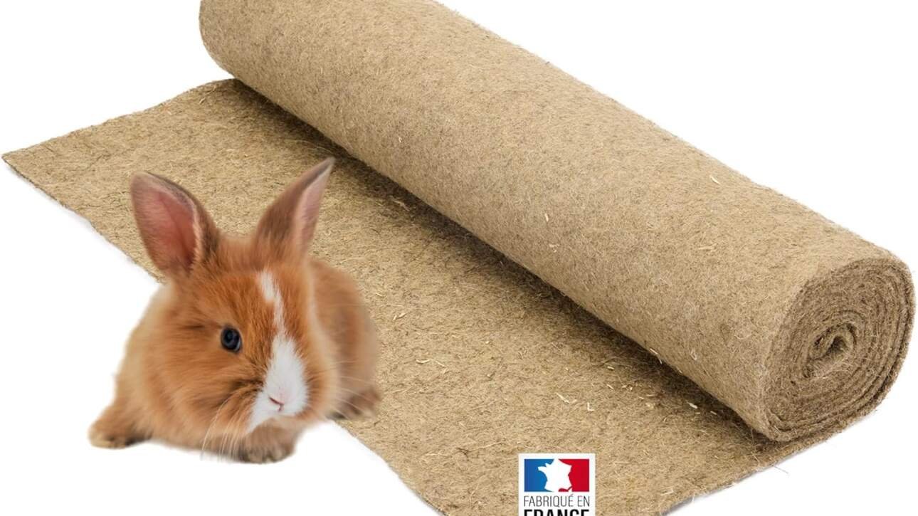 la cordeline tapis litiere chanvre pour rongeurs 50 cm x 2 m pour lapins cochon dinde naturel