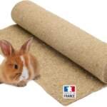 la cordeline tapis litiere chanvre pour rongeurs 50 cm x 2 m pour lapins cochon dinde naturel