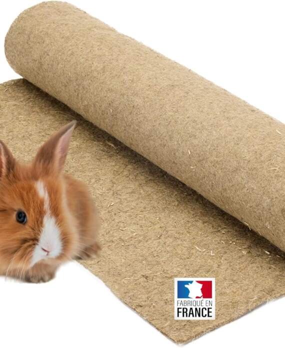 la cordeline tapis litiere chanvre pour rongeurs 50 cm x 2 m pour lapins cochon dinde naturel