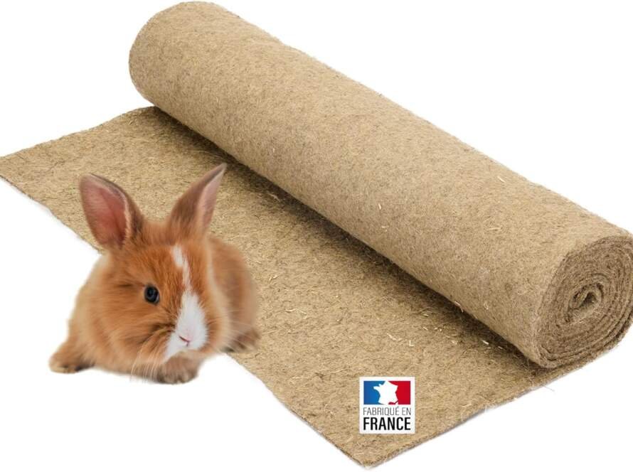 la cordeline tapis litiere chanvre pour rongeurs 50 cm x 2 m pour lapins cochon dinde naturel