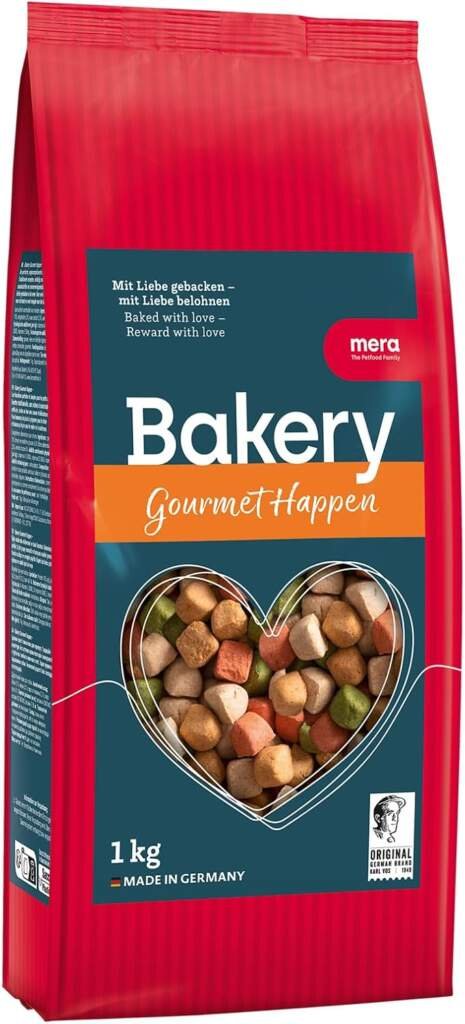 MERA Bakery Gourmet Bites (1kg), friandises pour chiens pour lentraînement ou comme collation, friandises pour chiens à base dingrédients naturels, biscuits pour chiens cuits doucement