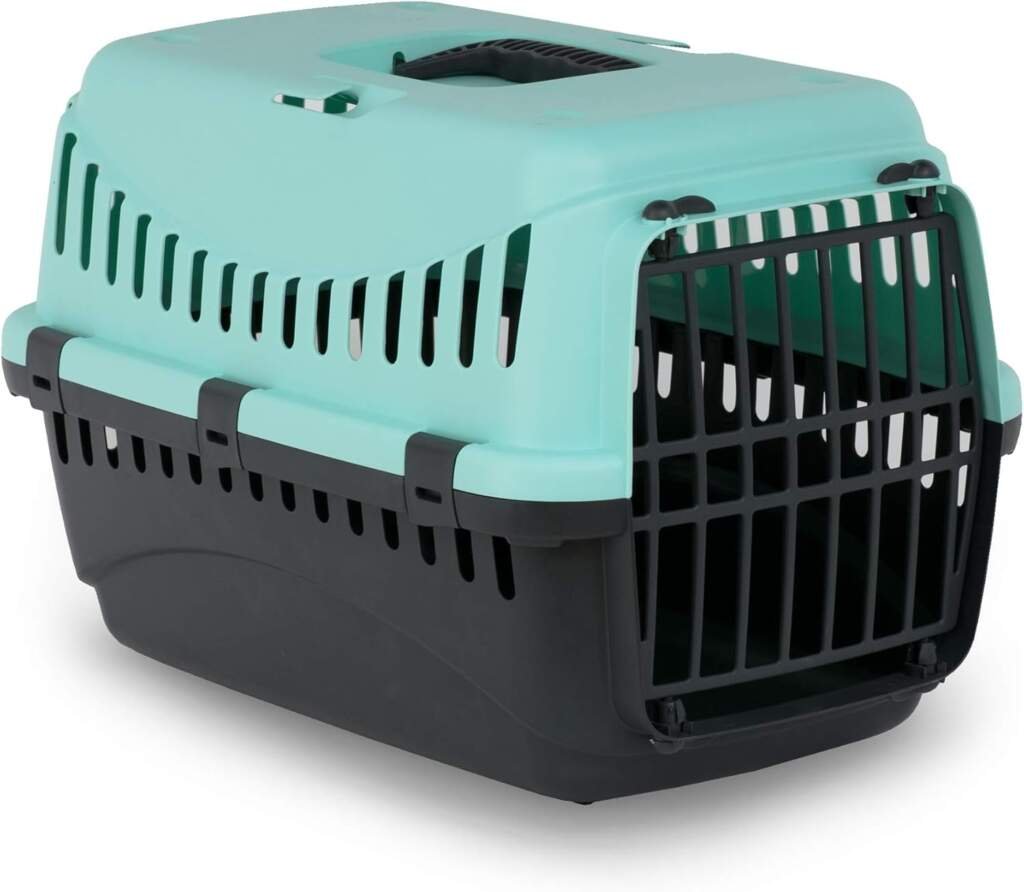 MP Bergamo Panier Transport Gipsy 50 Porte Plastique pour Chat Bleu Turquoise 7 kg