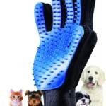 parence gants de toilettage massage chien chat nettoyage de poils danimaux en caoutchouc couleur aleatoire bleunoirgrisv 2