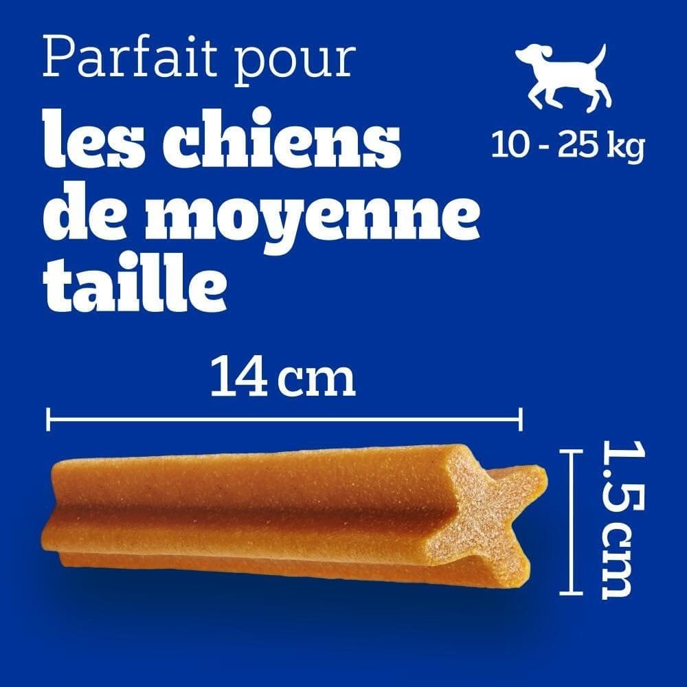 PEDIGREE DENTASTIX pour Moyen Chien 10-25kg - 112 Bâtonnets à Mâcher (Lot de 4 Boîtes de 28 Friandises) - Hygiène Bucco-dentaire, Scientifiquement Prouvé, Nettoyage Dents au Quotidien