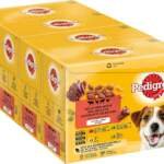 pedigree repas pour chien 48 sachets fraicheur lot de 4 packs 12x100g patee pour chien en gelee boeuf volaille agneau po