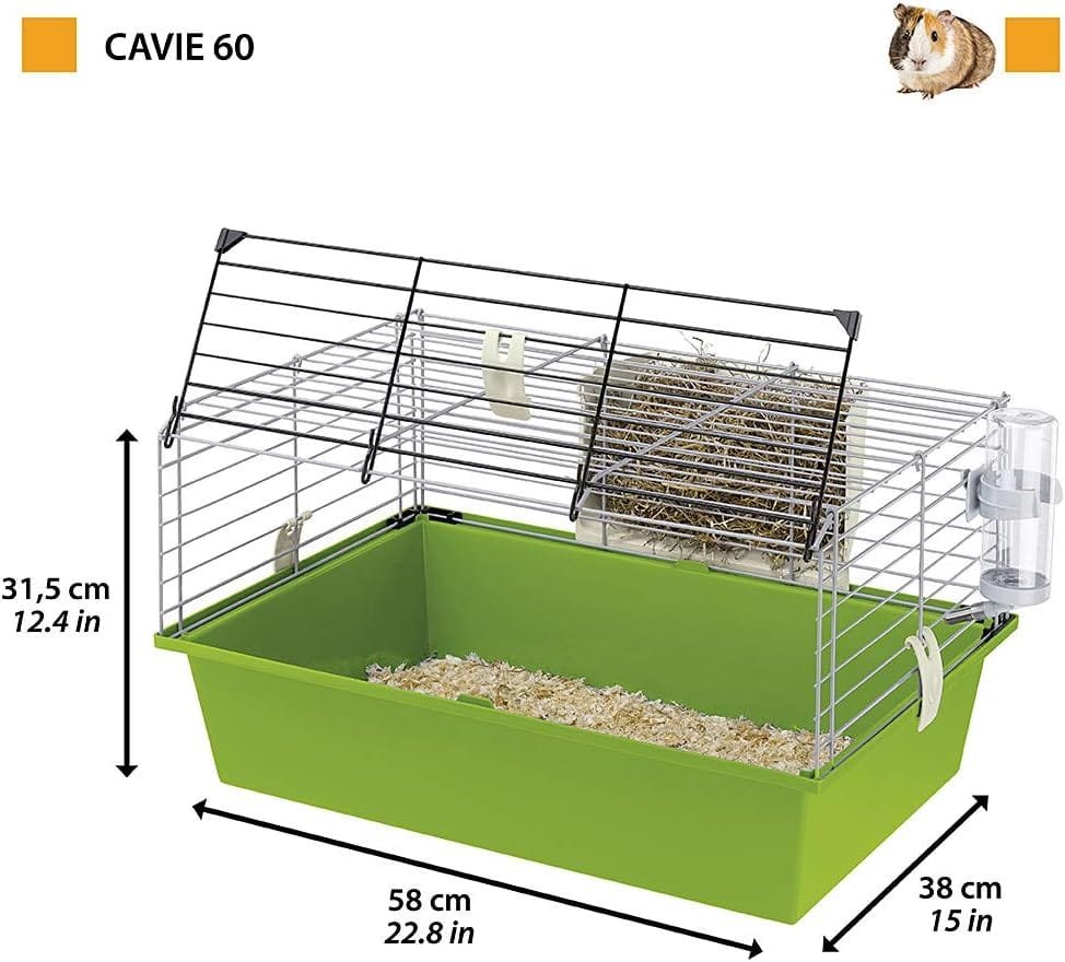 Ferplast Cage pour Cobayes Vert 58 x 38 x 315 cm