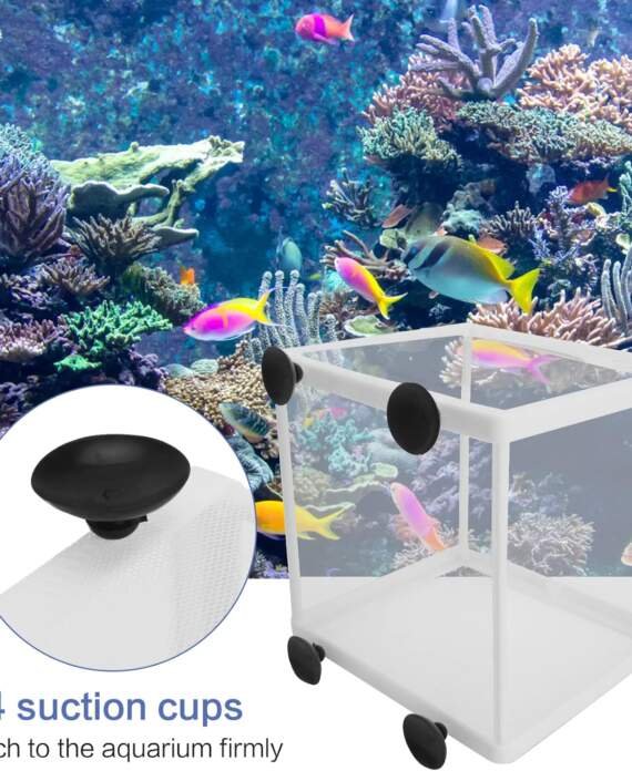 filet delevage aquarium 2 pcs boite delevage de poissons aquarium boite disolation de lecloserie incubateur de poissons 1 2