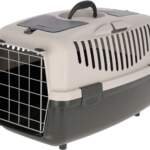 kerbl chien box de transport gulliver 55x36x35 cm gris