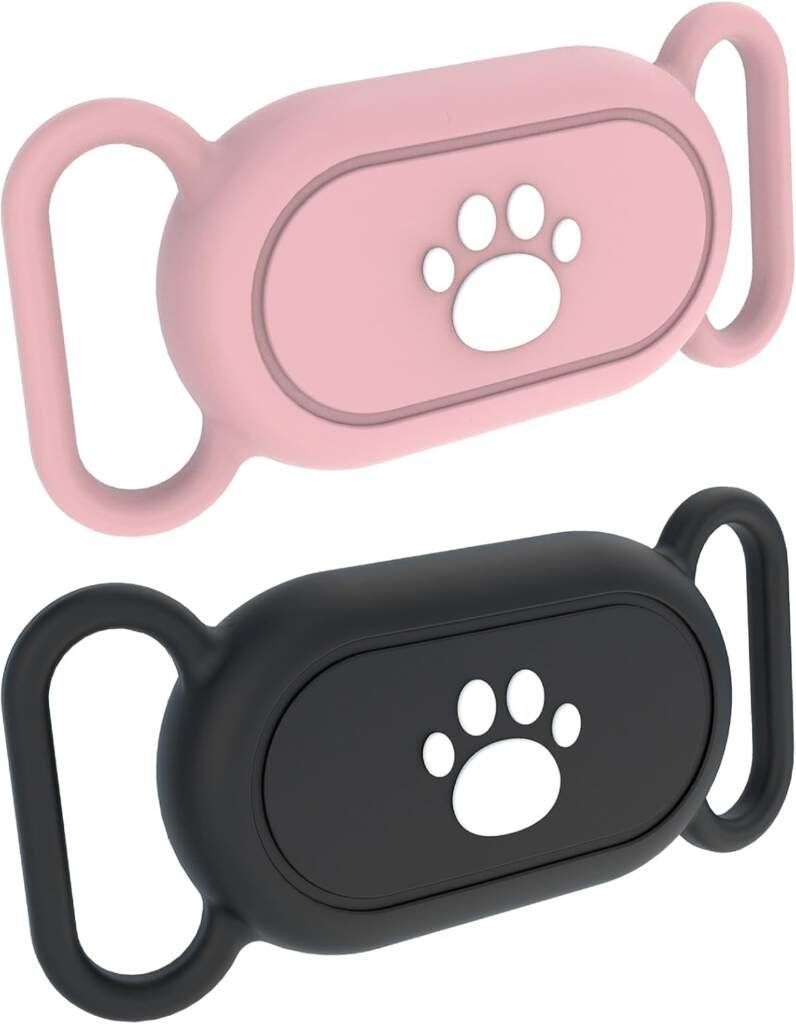 Lot de 2 colliers de traceur GPS pour chat compatibles avec Samsung Galaxy Smarttag 2, GPS Smarttag 2, coque en silicone, anti-rayures, étanche, pour enfants, chiens, chats