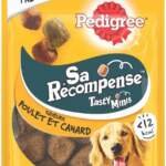 pedigree sa recompense bouchees moelleuses pour chien friandises au poulet 6 sachets de 130g