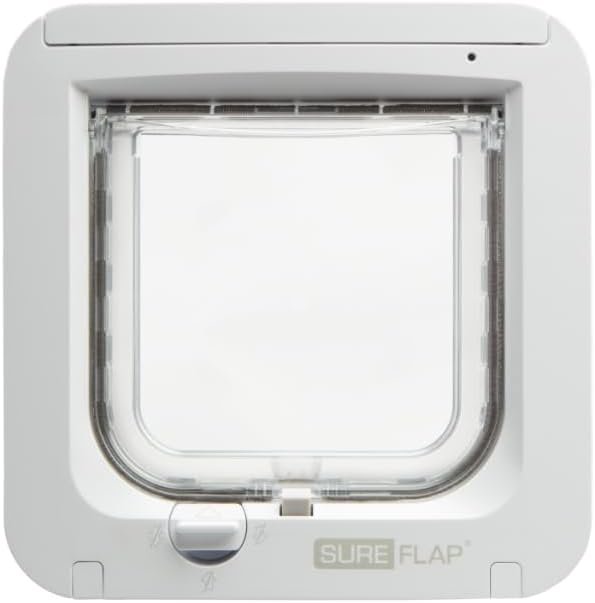 sure petcare chatiere a puce electronique sureflap compatible avec le medaillon didentification par radiofrequence et av