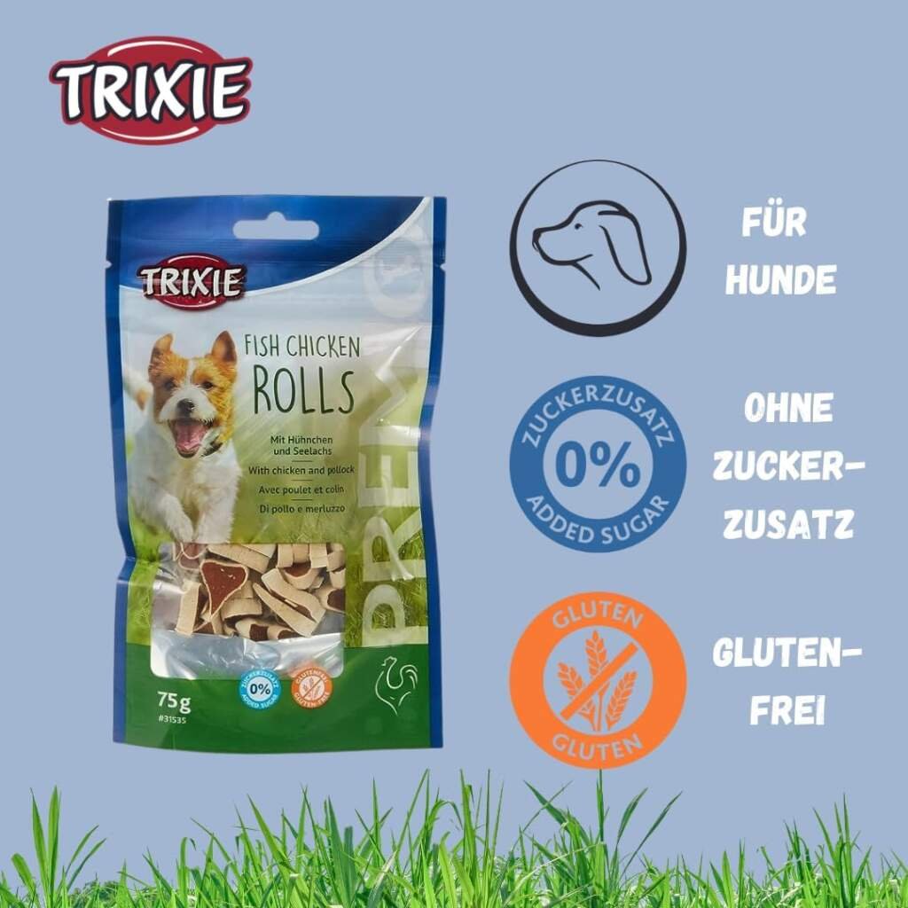 Trixie Premio Rolls Friandise pour Chien Poulet/Colin 75 g