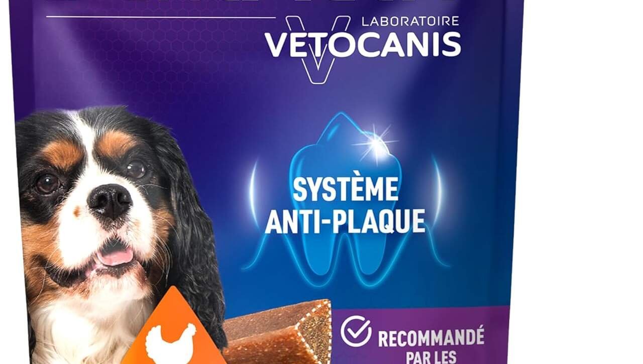 vetocanis dentactiv stick dentaire chien friandises pour chien gourmandes pour lhygiene et sante du chien riche en viand 3