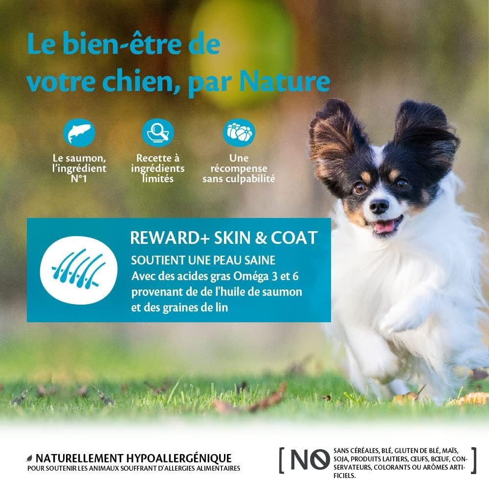 Wellness CORE Reward+ Saumon, Friandises moëlleuses pour Chien, soutient Peau Saine  pélage Brillant, Naturel, sans céréales, Riche en protéines, 170g