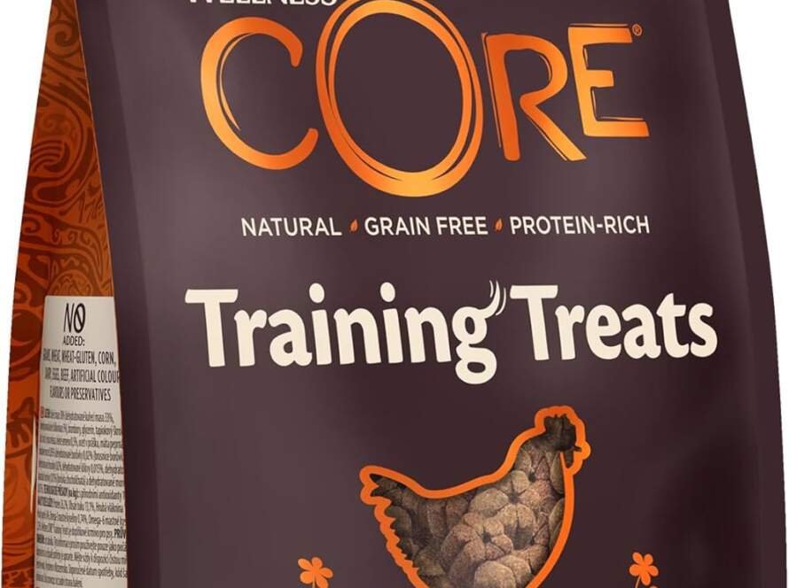 wellness core wellness core training treats poulet baies friandises moelleuses pour chien parfait lapprentissage naturel