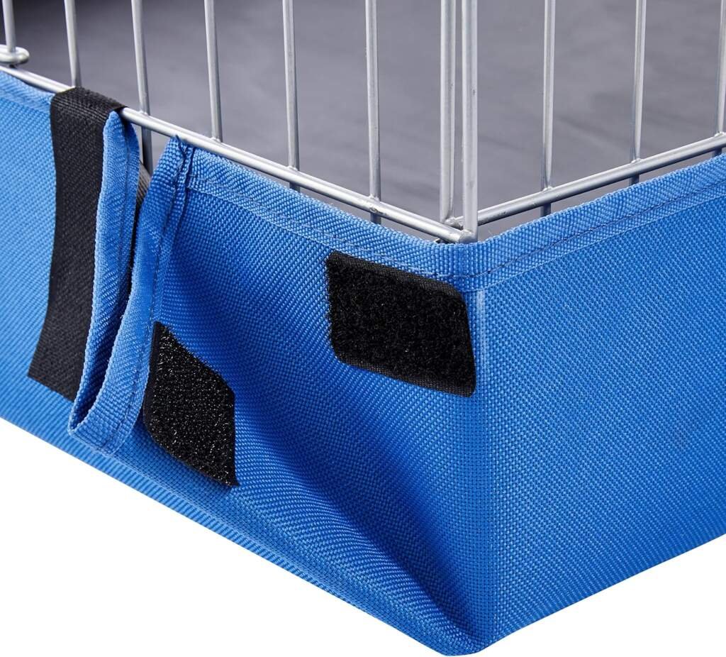 Amazon Basics - Étanche Cochon dInde Cage pour petits animaux avec fond en toile, Bleu, L 118 x l 35 x H 60 cm