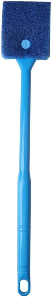 Brosse de Nettoyage Aquarium, Éponge Aquarium Nettoyage Anti Rayure Nettoyeur Aquarium Vitre avec Poignée Plastique Antidérapante pour Algues Verre Fenêtre Masion Aquariums (Bleu)