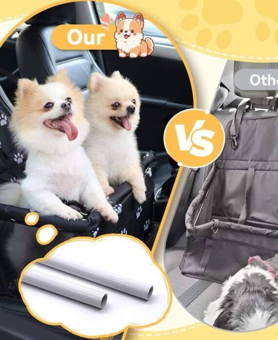 flagest panier chien voiture oxford respirant lavable siege pour chien autopliable caisse transport chien pour petits an 1