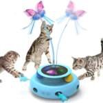 jouet interactif pour chat jouet interieur pour chats adultes avec 3 modes de jeu automatique electronique jeu chat cade