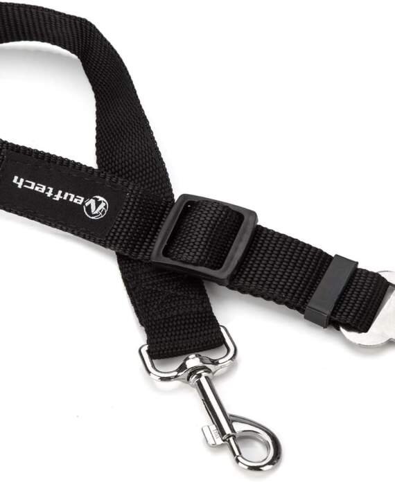 neuftech laisse ceinture de securite pour chien chat animaux de compagnie pour les sieges de voiture noir