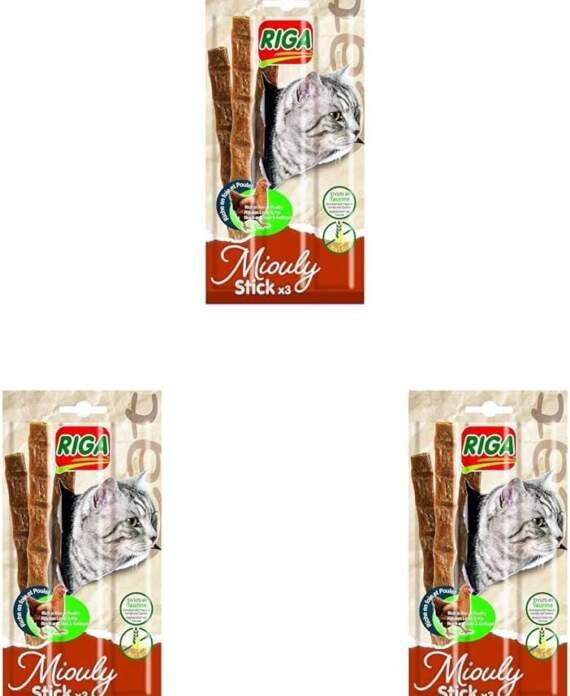 riga miouly stick friandise pour chat pouletfoie 15 g friandise pour chat 1 unite 1