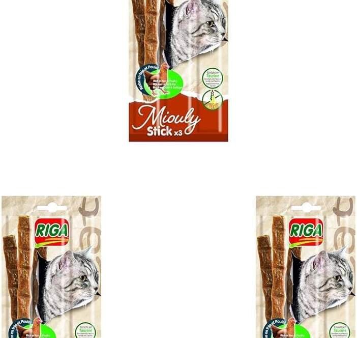 riga miouly stick friandise pour chat pouletfoie 15 g friandise pour chat 1 unite 1