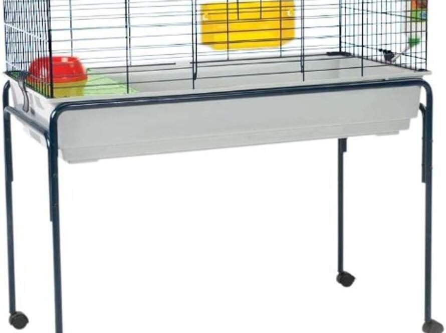 savic stand nero 3 cage pour petits animaux bleu marine